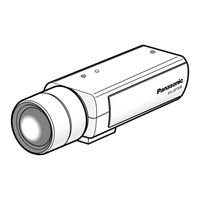 Panasonic WV-SW350 Serie Manuel D'utilisation