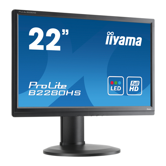 Iiyama ProLite Série Mode D'emploi