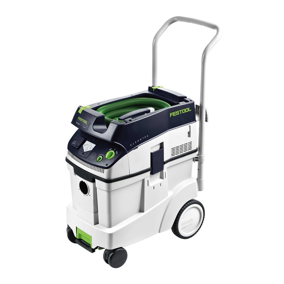 Festool CLEANTEX CTM 26 E Notice D'utilisation D'origine