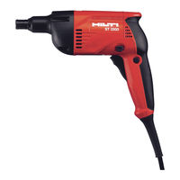 Hilti ST 2500 Mode D'emploi