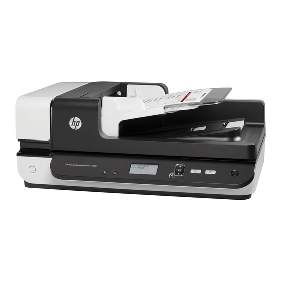 HP Scanjet Enterprise Flow 7500 Guide D'installation