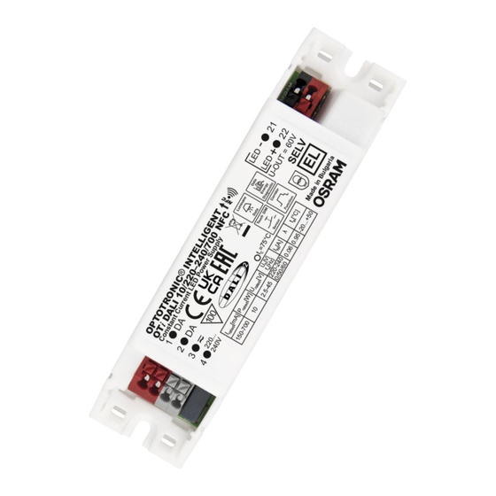 Inventronics OPTOTRONIC OTi DALI 10/220-240/700 NFC I Mode D'emploi