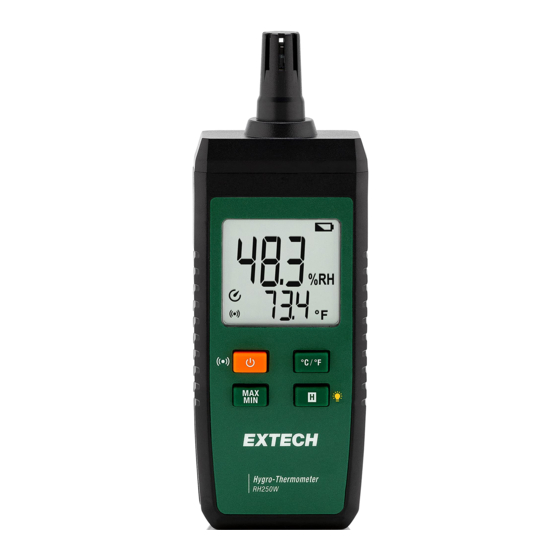 Extech RH250W Manuel D'utilisation