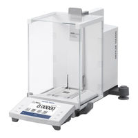 Mettler Toledo XS105DU Guide Rapide