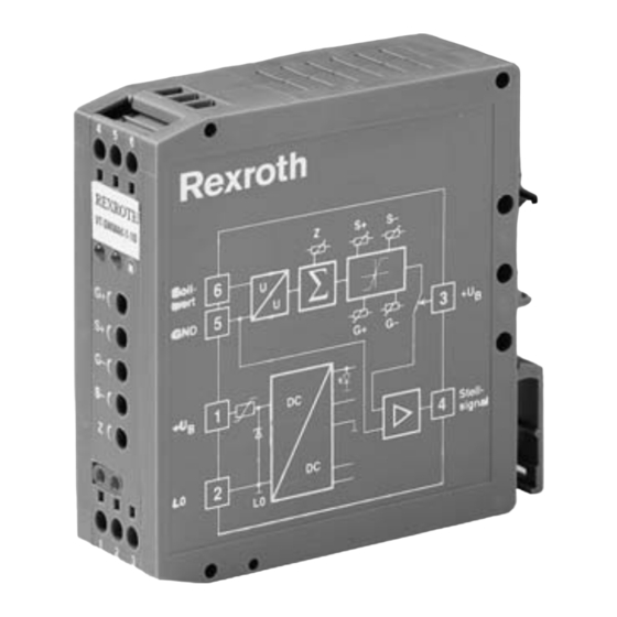 Bosch Rexroth VT-SWMAK-1 Mode D'emploi