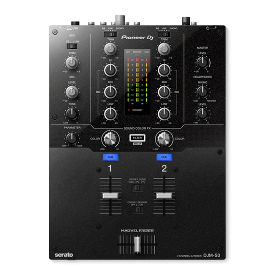 PIONEER DJ DJM-S3 Mode D'emploi