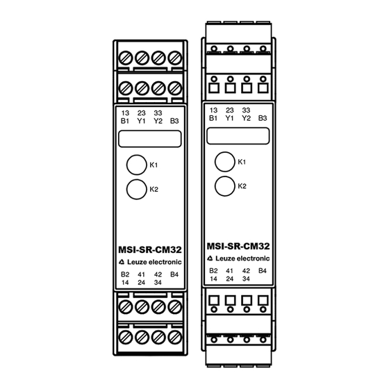 Leuze electronic MSI-SR-CM32 Serie Manuel D'utilisation Original