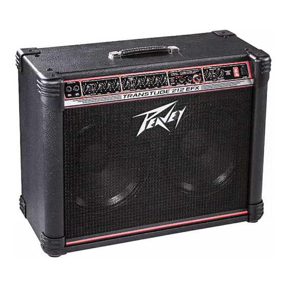 Peavey TransTube EFX Serie Mode D'emploi