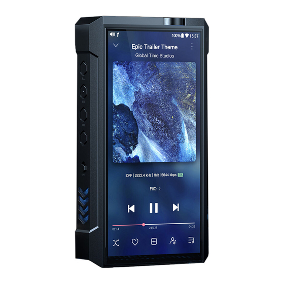 Fiio M17 Guide De Démarrage