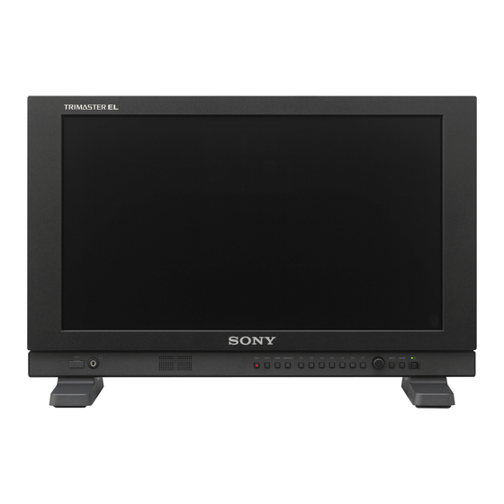 Sony TRIMASTER EL PVM-A170 v2.0 Manuels