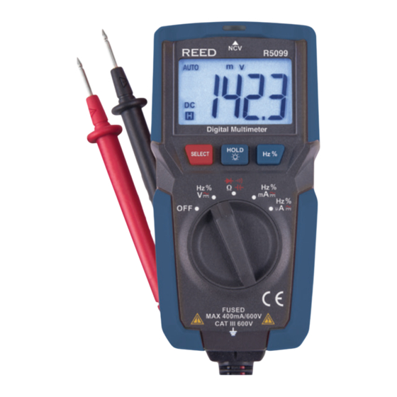 REED INSTRUMENTS R5099 Manuel D'utilisation