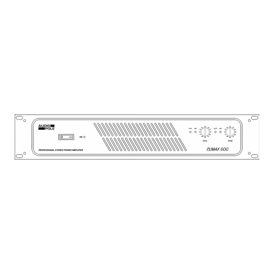 Audio Pole CLIMAX 600 Mode D'emploi