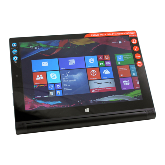 Lenovo YOGA Tablet 2-851F Guide De Démarrage Rapide