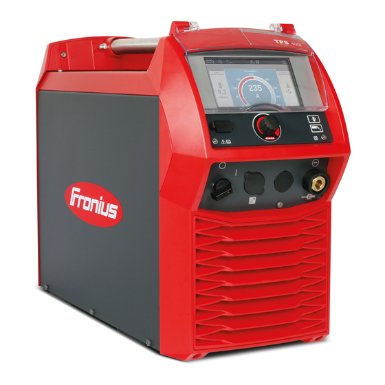 Fronius TPS 320i Instructions De Service