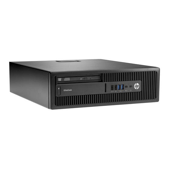 HP EliteDesk 705 G3 Guide De Référence Du Matériel