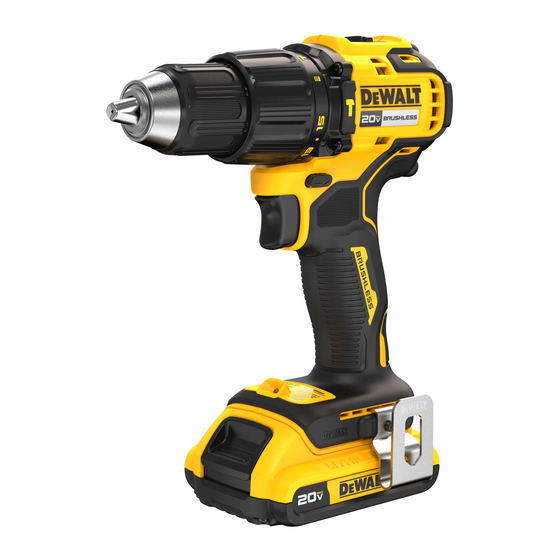 DeWalt DCD793 Guide D'utilisation