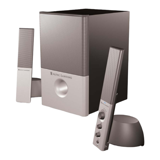 Altec Lansing VS4121 Mode D'emploi