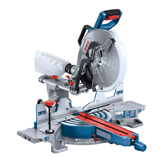 Bosch GCM18V-12SD Consignes D'utilisation/De Sécurité