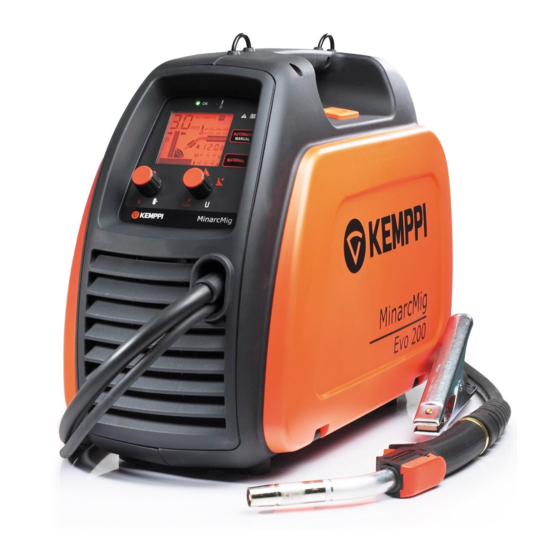 Kemppi MinarcMig Evo 170 Manuel D'utilisation