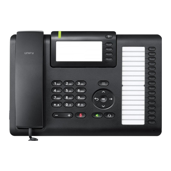 Atos Unify OpenScape Desk Phone CP400T Guide Rapide D'installation Et De Référence