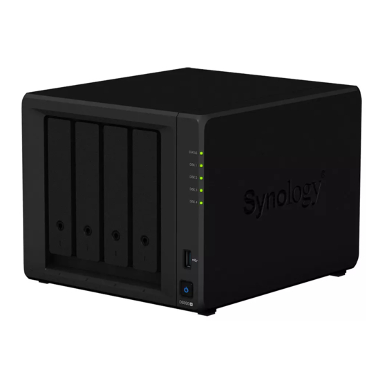 Synology DS920+ Guide D'installation Matérielle