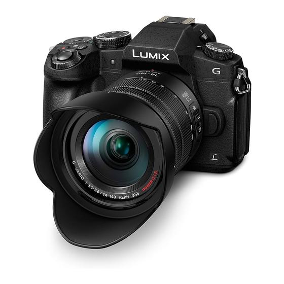 Panasonic Lumix DMC-G80M Manuel D'utilisation Fonctions De Base