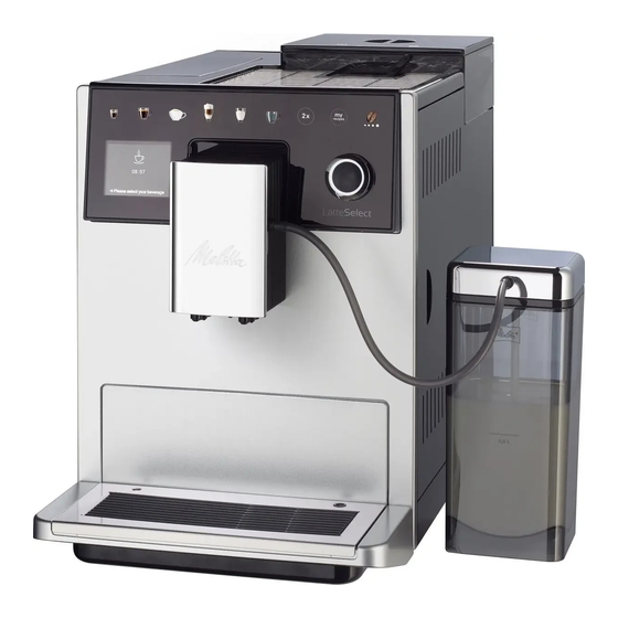 Melitta LatteSelect 630-211 Mode D'emploi