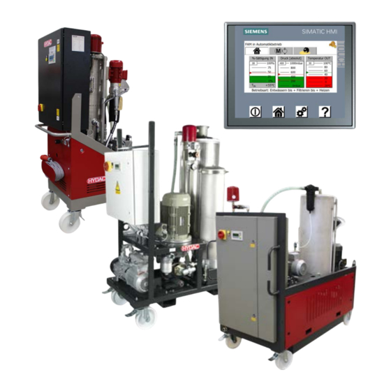 HYDAC FILTER SYSTEMS FluidAqua Mobil FAM 10 Notice D'utilisation