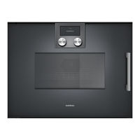 Gaggenau BMP250 Manuel D'utilisation Et Notice D'installation