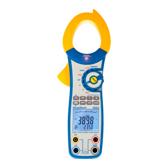 PeakTech 1660 Mode D'emploi