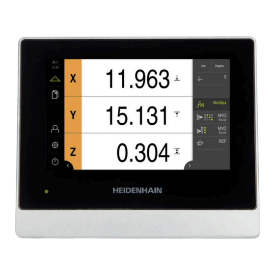 HEIDENHAIN GAGE-CHEK 2000 Guide D'installation