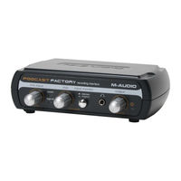 M-Audio Podcast Factory Guide De L'utilisateur