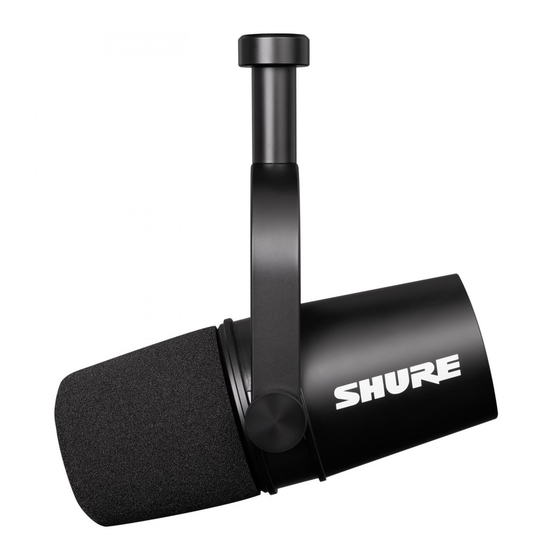 Shure MV7X Mode D'emploi