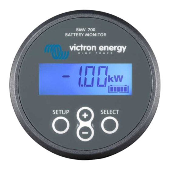 Victron energy BMV-700 Guide D'installation