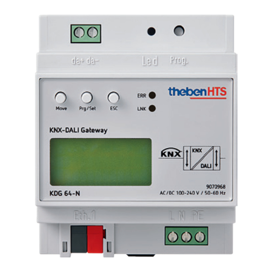 Theben HTS KNX-DALI Notice D'utilisation