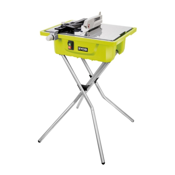 Ryobi WS721S Manuel D'utilisation