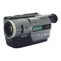 Sony Digital Handycam Digital 8 DCR-TR7000 Mode D'emploi
