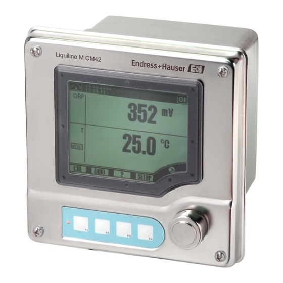 Endress+Hauser Liquiline M CM42 Information Technique