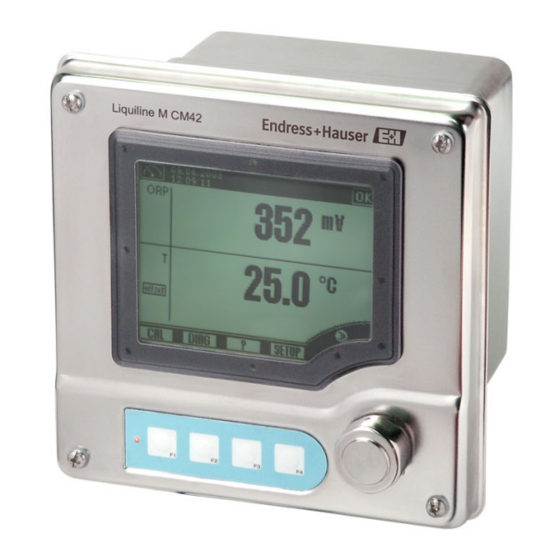 Endress+Hauser Liquiline M CM42 Information Technique