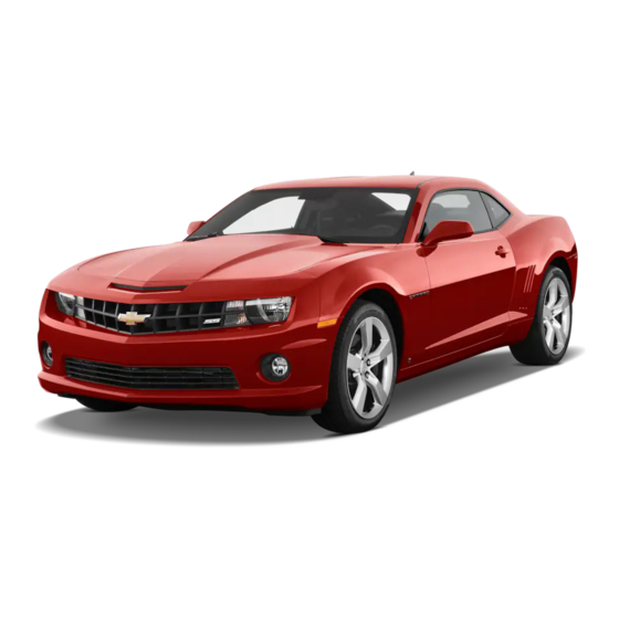 Chevrolet Camaro 2012 Guide Du Propriétaire