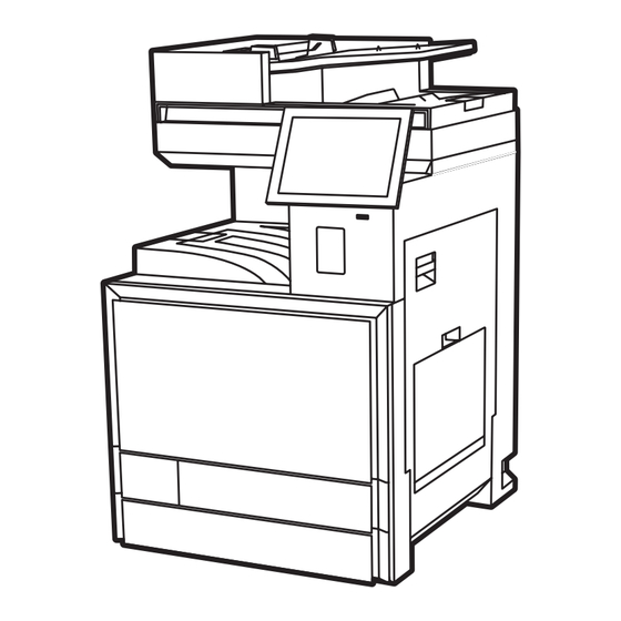 HP Color LaserJet Managed E877dn Guide D'installation