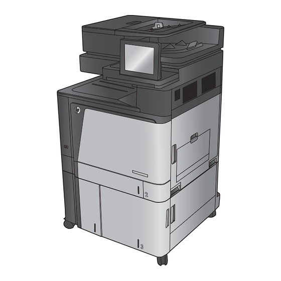 HP COLOR LASERJET ENTERPRISE FLOW MFP M880 Guide D'installation