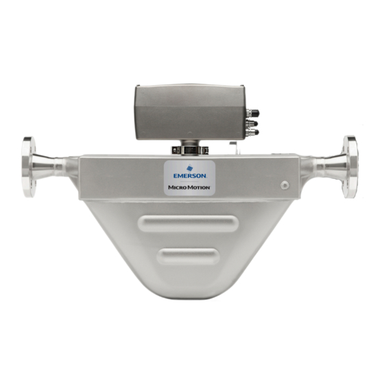 Emerson Micro Motion Manuel D'installation