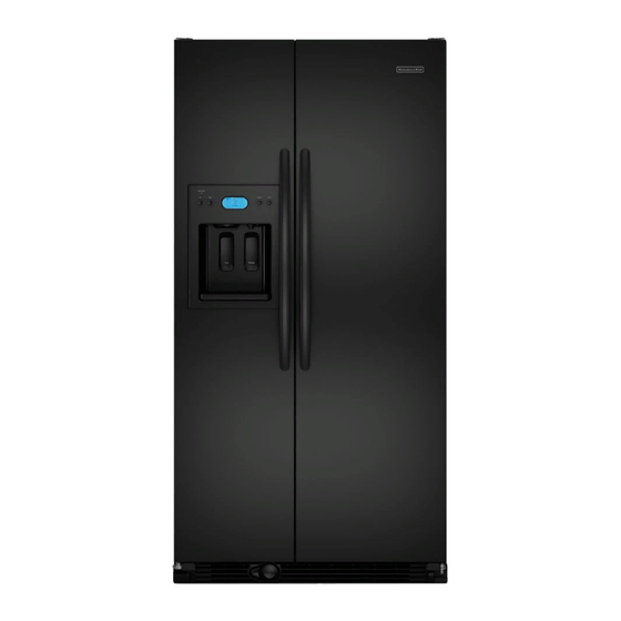 KitchenAid kscs25ftbl Guide D'utilisation Et D'entretien