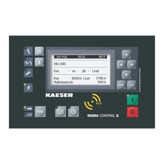 KAESER KOMPRESSOREN SIGMA CONTROL 2 Notice D'utilisation