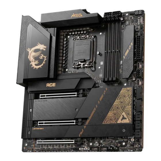 MSI MEG Z790 ACE Manuel D'utilisation