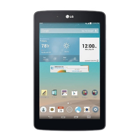 LG G Pad 7.0 V411 Guide De L'utilisateur