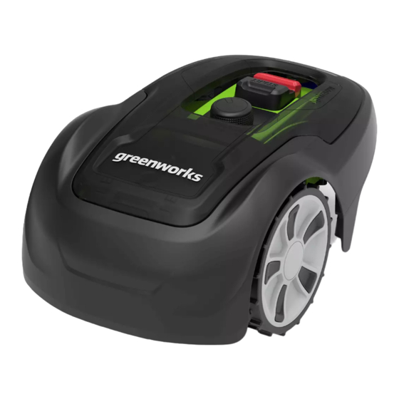 GreenWorks Optimow 4 Mode D'emploi