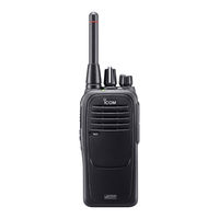 Icom IC-F29DR PMR446 Manuel D'utilisation