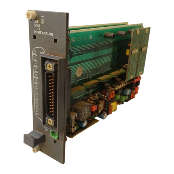 Klockner Moeller EBE 275.2 Notice De Montage